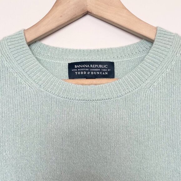 Banana Republic 100% Cashmere Layered Flutter Sleeve Sweater Size XS - Picture 4 of 8